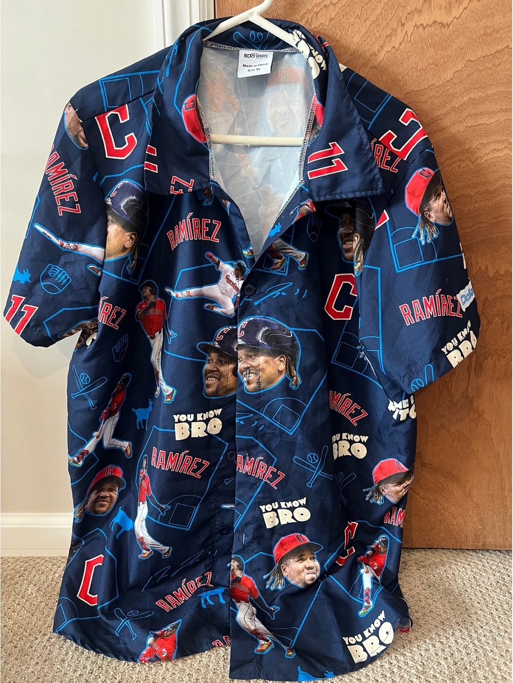 Cleveland Guardians Jose Ramirez Button Down Shirt